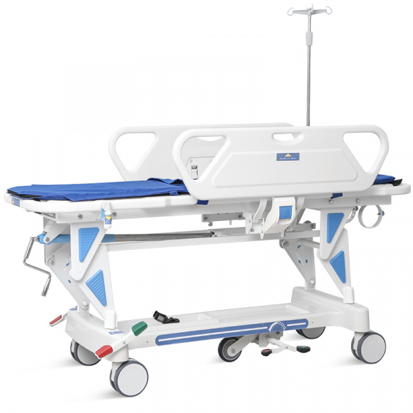 Каталка для перевозки пациентов в комплекте с принадлежностями SKK-A (KZMED, с регулируемой спинкой), Для комфортного и безопасного передвижения пациентов с ограниченными физическими возможностями