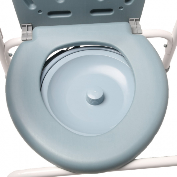 Кресло-туалет с санитарным оснащением "Доступная-среда.kz" (KRT10, Регулируемая высота), Идеальное решение для доступной среды и повышенного комфорта пациентов.