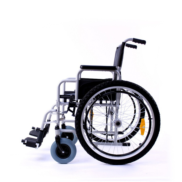 Кресло-коляска инвалидное "Доступная-среда.kz" DS110-3, Предназначена для самостоятельного пользования, так и с сопровождающим лицом