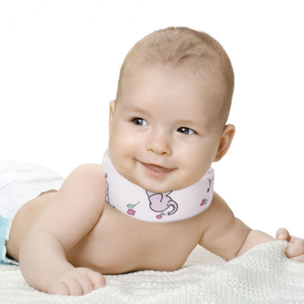 ОВ-002 Бандаж шейный шина Шанца для новорожденных, Способствует улучшению кровотока к головному мозгу, обеспечивает благоприятные условия для дальнейшего нормального развития малыша