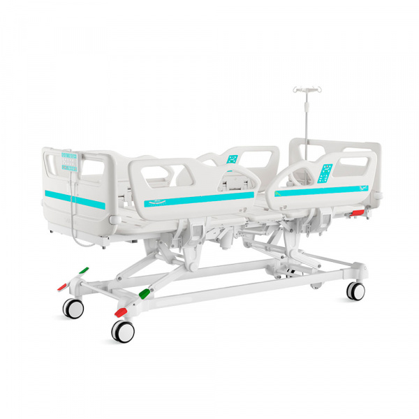 Кровать медицинская "KZMED" (504E спинки и боковые ограждения ABS), Продвинутое решение для ухода и лечения пациентов