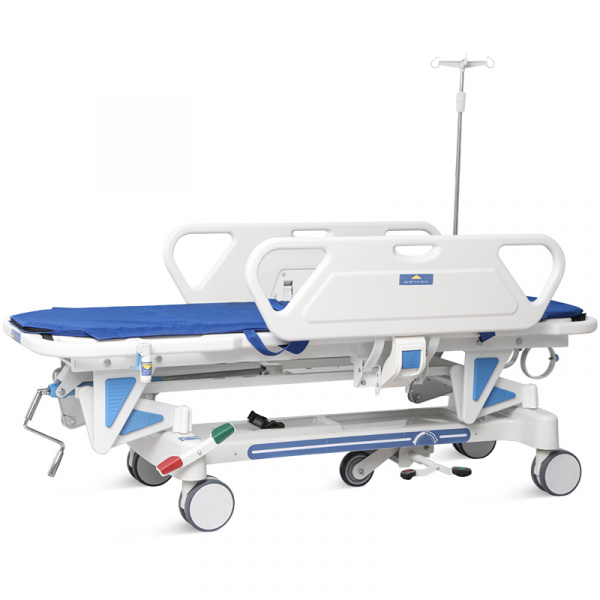 Каталка для перевозки пациентов в комплекте с принадлежностями SKK-A (KZMED, с регулируемой спинкой), Для комфортного и безопасного передвижения пациентов с ограниченными физическими возможностями