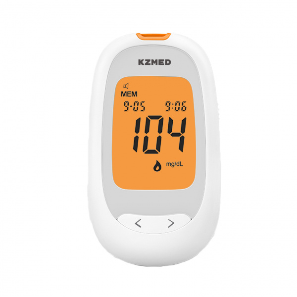 Глюкометр 305A (KZMED) (в комплекте ланцеты и тест полоски, 50шт), Предназначен для качественного измерения уровня глюкозы в цельной крови человека, взятой из кончика пальца (капилляра)