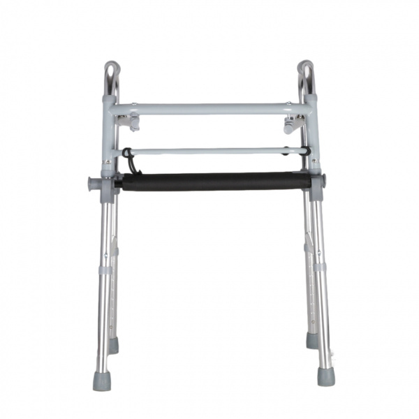 Ходунки "Доступная-среда.kz" (Без колёс, регулируемая высота, шагающие, сиденье, складные, DY04961L), Предназначены для людей с инвалидностью, пожилых людей и больных, проходящих реабилитацию