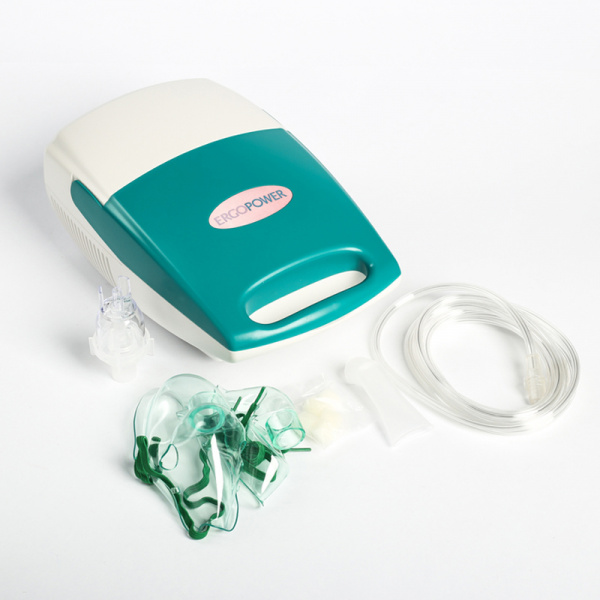 ER-401 Небулайзер (голубой) 274*167*106 (в уп 6 шт), Устройство для введения медикаментозных растворов в дыхательные пути методом вдыхания, для лечения различных заболеваний дыхательной системы в домашних условиях