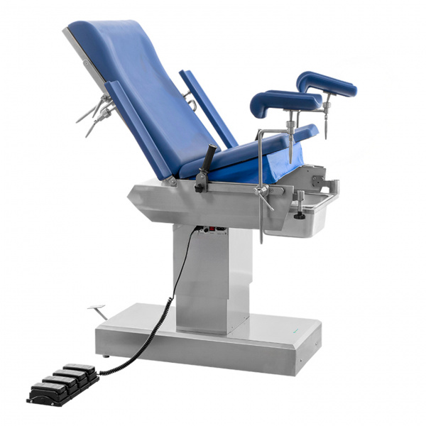 Кресло гинекологическое "KZMED" (Смотровое, электрическое)(KGE-3), Предназначено для использования в амбулаториях и стационарах для гинекологических, урологических и проктологических осмотров и процедур <br>