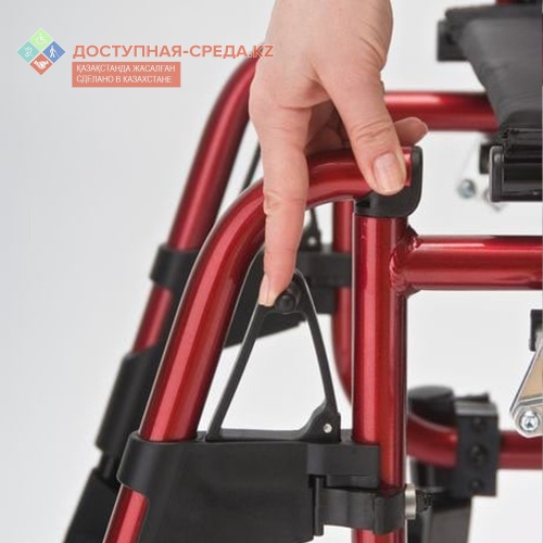 Кресло-коляска инвалидное "Доступная-среда.kz" (DS251A-LE, Механическая, Усиленная рама), Предназначена для передвижения больных и инвалидов с частичной утратой функций опорно-двигательного аппарата по любым покрытиям фото 13