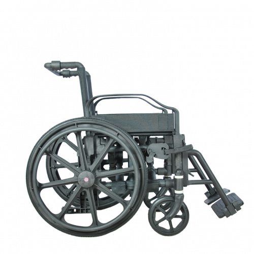 Кресло-коляска инвалидное "Доступная-среда.kz" (DS902P, Механическая, Рентгенопрозрачная) фото 2