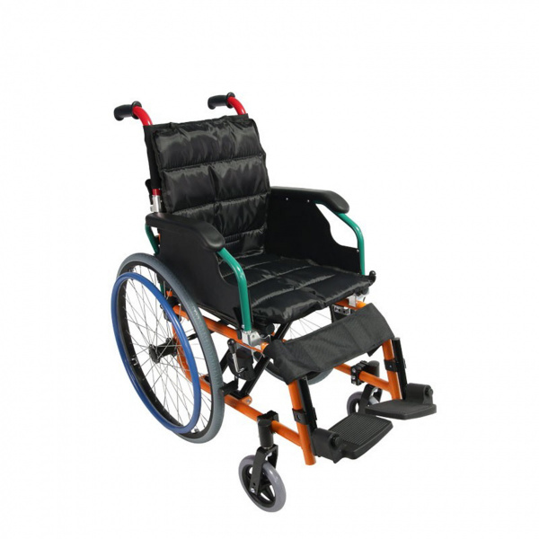 Кресло-коляска инвалидное "Доступная-среда.kz" DS100-1, Обеспечивает мобильность, комфорт и безопасность, при этом оставаясь прочной и рентабельной