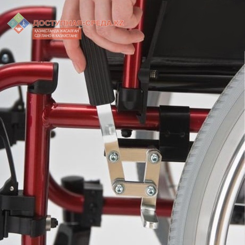 Кресло-коляска инвалидное "Доступная-среда.kz" (DS251A-LE, Механическая, Усиленная рама), Предназначена для передвижения больных и инвалидов с частичной утратой функций опорно-двигательного аппарата по любым покрытиям фото 12